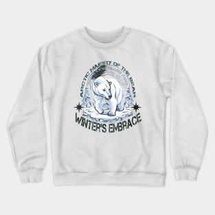 majestic winter bear Crewneck Sweatshirt